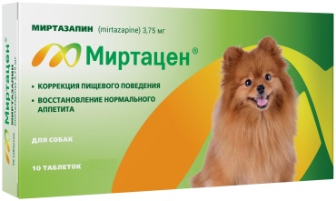Apicenna Миртацен для восстановления аппетита для собак 10 таблеток