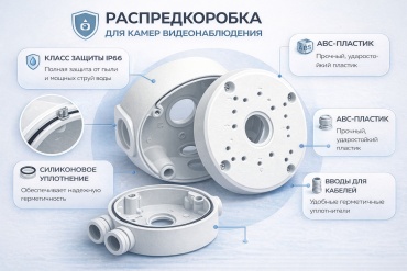 Zet View монтажная коробка ZETV-1 1 шт, пластик