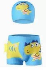 Купальник раздельный голубой, желтый
