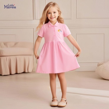 Повседневное платье Little Maven розовый