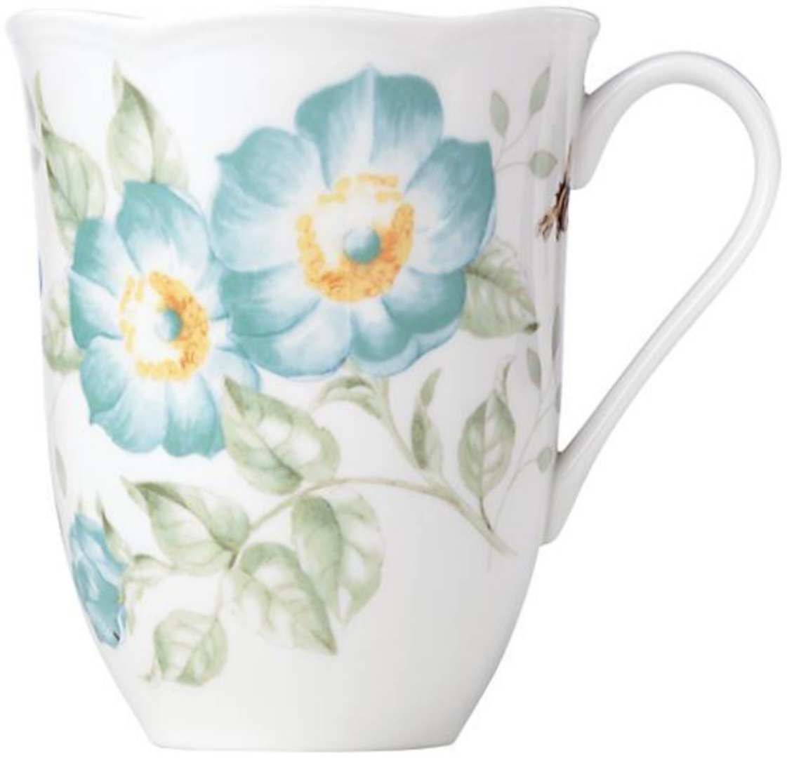 Кружка Lenox «BUTTERFLY MDW TURQUOISE», 350 мл, фарфор, 1 шт.