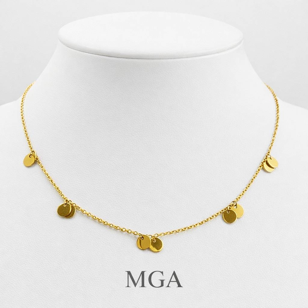 Колье magic gold almaty MGA Italianmonet длина 45 см вес 3.7 г золото, без вставок