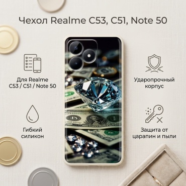 Чехол для Realme C53, C51, Realme Note 50 рисунок