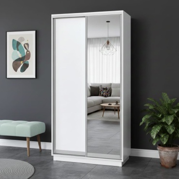 Шкаф-купе Oner G3, 130x240х50 см, белый