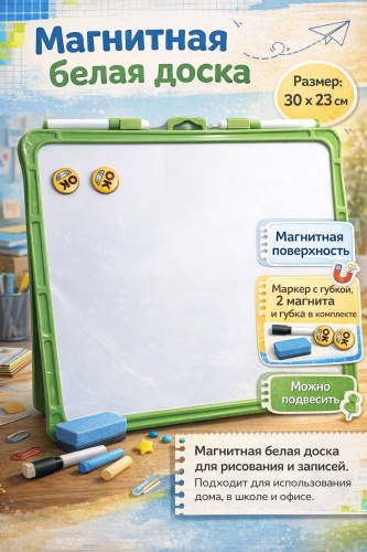 Магнитная доска для рисования, зеленый