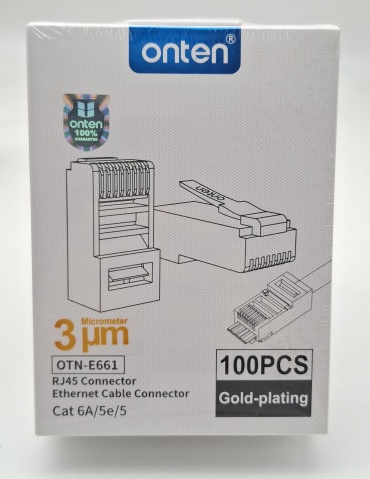 Onten коннектор RJ45 8Р8С , 100 шт