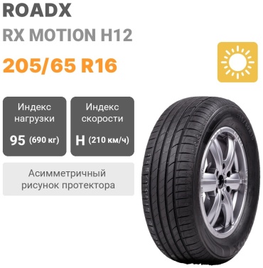 Roadx RX Motion H12 205/65 R16 95H
