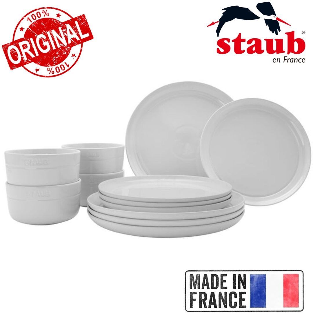 Сервиз на 4 персоны Staub , предметов: 12, столовый, керамика