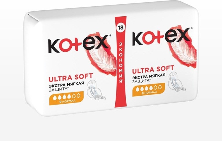 Kotex прокладки 9 18 шт