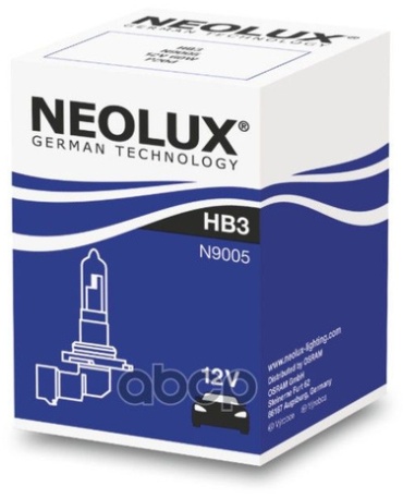 Neolux N 9005 галогенная HB3, 1 шт
