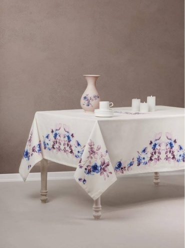 Скатерть Cotton box Grazra Lila 230x170 см, хлопок, 1 шт