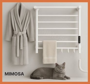 Полотенцесушитель электрический Mimosa BigWhite 67.5*50, лесенка 50x67.5 см