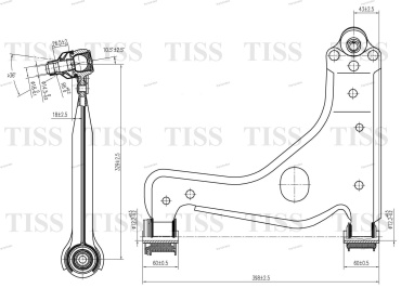 JD Рычаг Подвески JDCP1508L