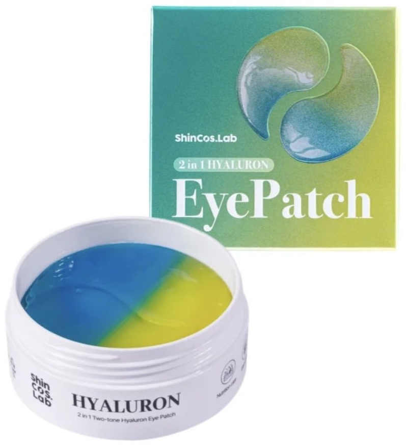 Патчи ShinCos Lab гидрогелевые 2in1 HYALURON увлажняющие 60 шт