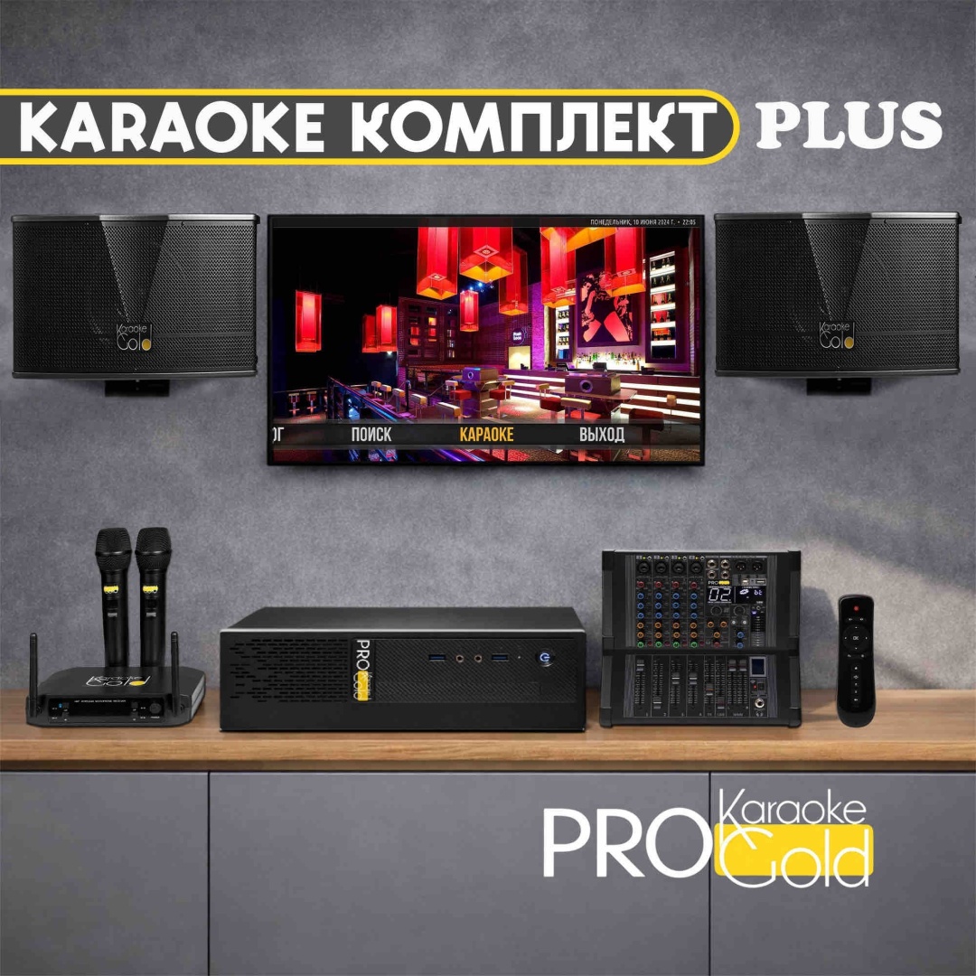 Караоке-система Karaoke Gold Pro Plus черный