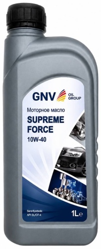 GNV Oil Supreme Force 10W-40 1 л packaging