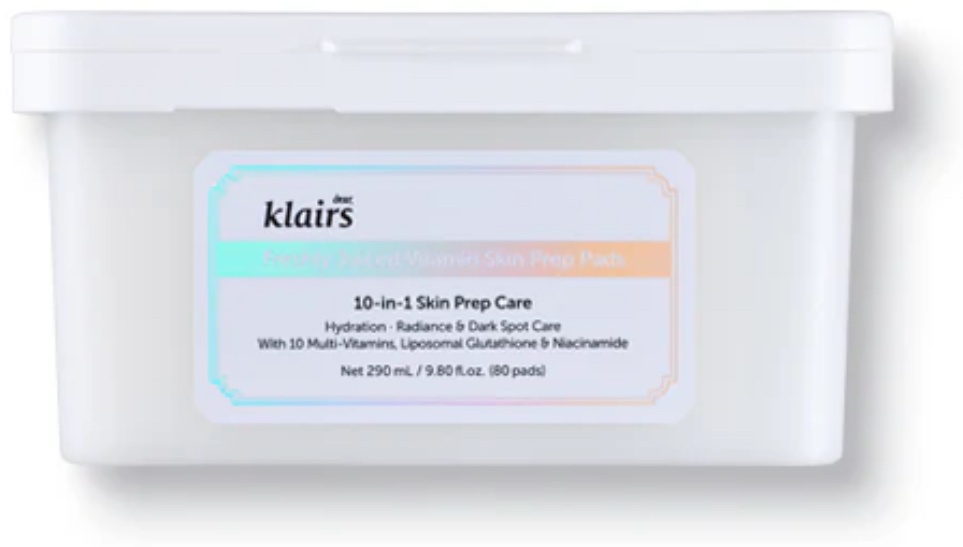 Klairs тонер Freshly Juiced Vitamin Skin Prep Pads 290 мл