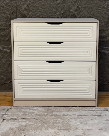 Комод Modern Line 489174715, 90x45x90 см, белый, серый