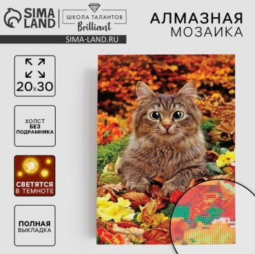 Sima-land Котик в листьях 20x30 см