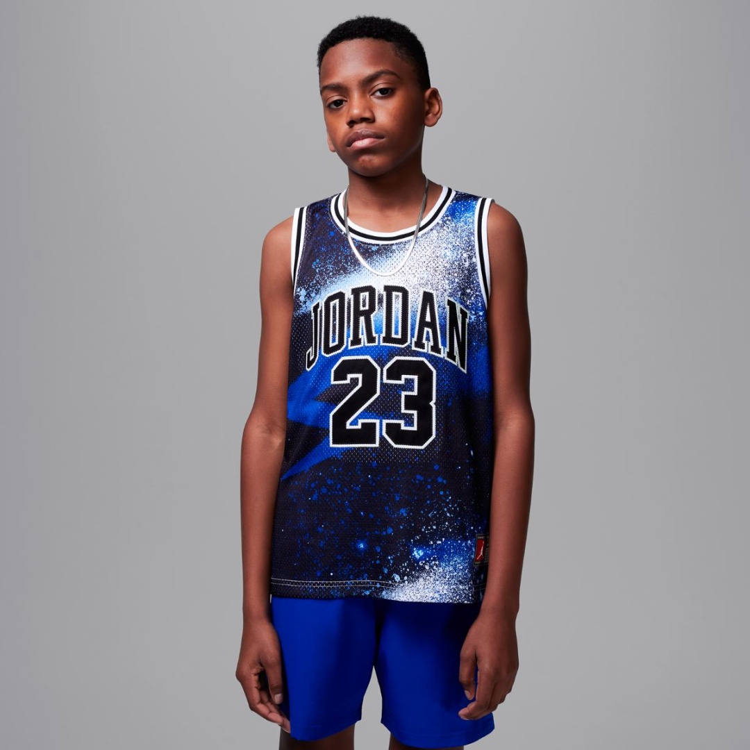 Майка Jordan синий, белый