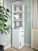 Стеллаж напольный , 35x35x170 см, белый