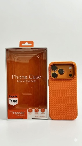 Чехол FreeAir для Apple iPhone 17 Pro оранжевый
