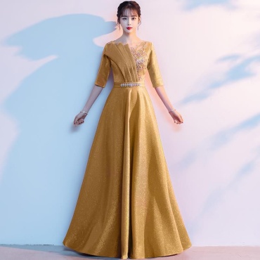 Вечернее платье FASHION золотистый
