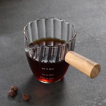 VAKS мерный стакан Meas3 90ml, дерево, стекло