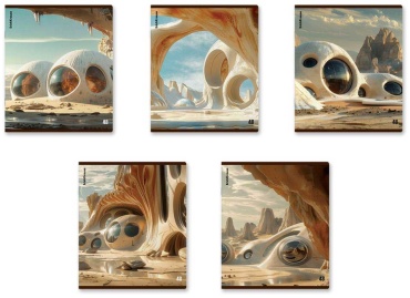 Общая тетрадь Erich Krause Dune, 48 л, А5+, клетка, мягкая обложка, 1 шт