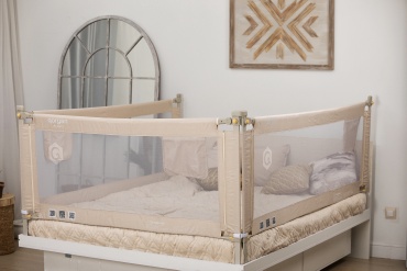 Бортик защитный Бортик для кровати Qorgan160/200/200, 160x70 см, 3 шт, бежевый