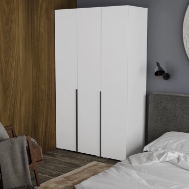 Распашной шкаф GreenMebel Orlando 3990, 120x230х50.9 см, белый