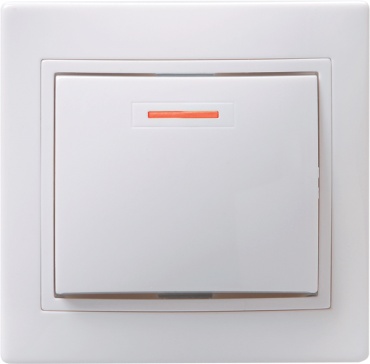 Выключатель клавишный IEK EVK11-K01-10-DM, белый