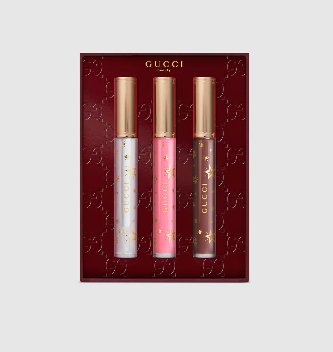 GUCCI Beauty lip gloss trio gift set набор декоративной косметики для женщин