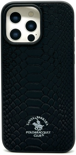 Чехол Santa Barbara Polo & Racquet Club для Apple iPhone 15 Pro Max черный