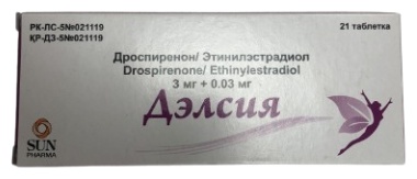 ДЭЛСИЯ 3мг+0.03мг N21 таб п.п.о.