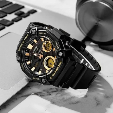 Кварцевые CASIO AEQ-120W-9AVDF пластик