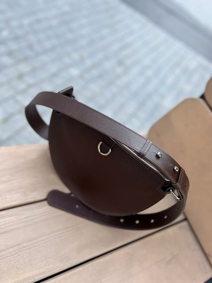 Сумка кросс-боди FV Fabric натуральная кожа коричневый