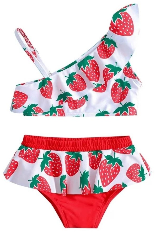 Купальник раздельный LADYS SHOP BEACHWEAR белый, красный