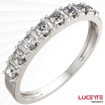 Lucente Бриллианты Якутии ZO-2D00264.14K.W.ZZ_165 размер 16.5 вес 1.23 г золото, бриллиант
