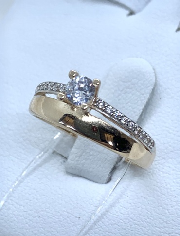 TauTai TT-2/24102025 размер 17.5 вес 1.5 г золото, фианит