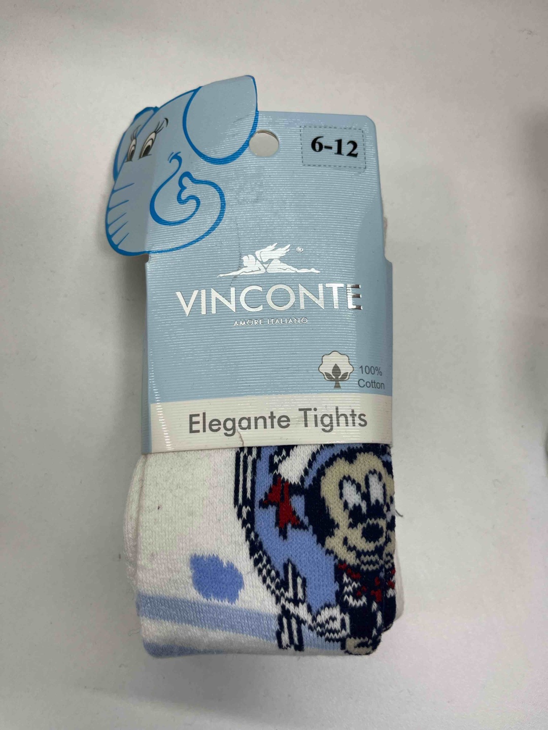 Колготки Vinconte белый, голубой