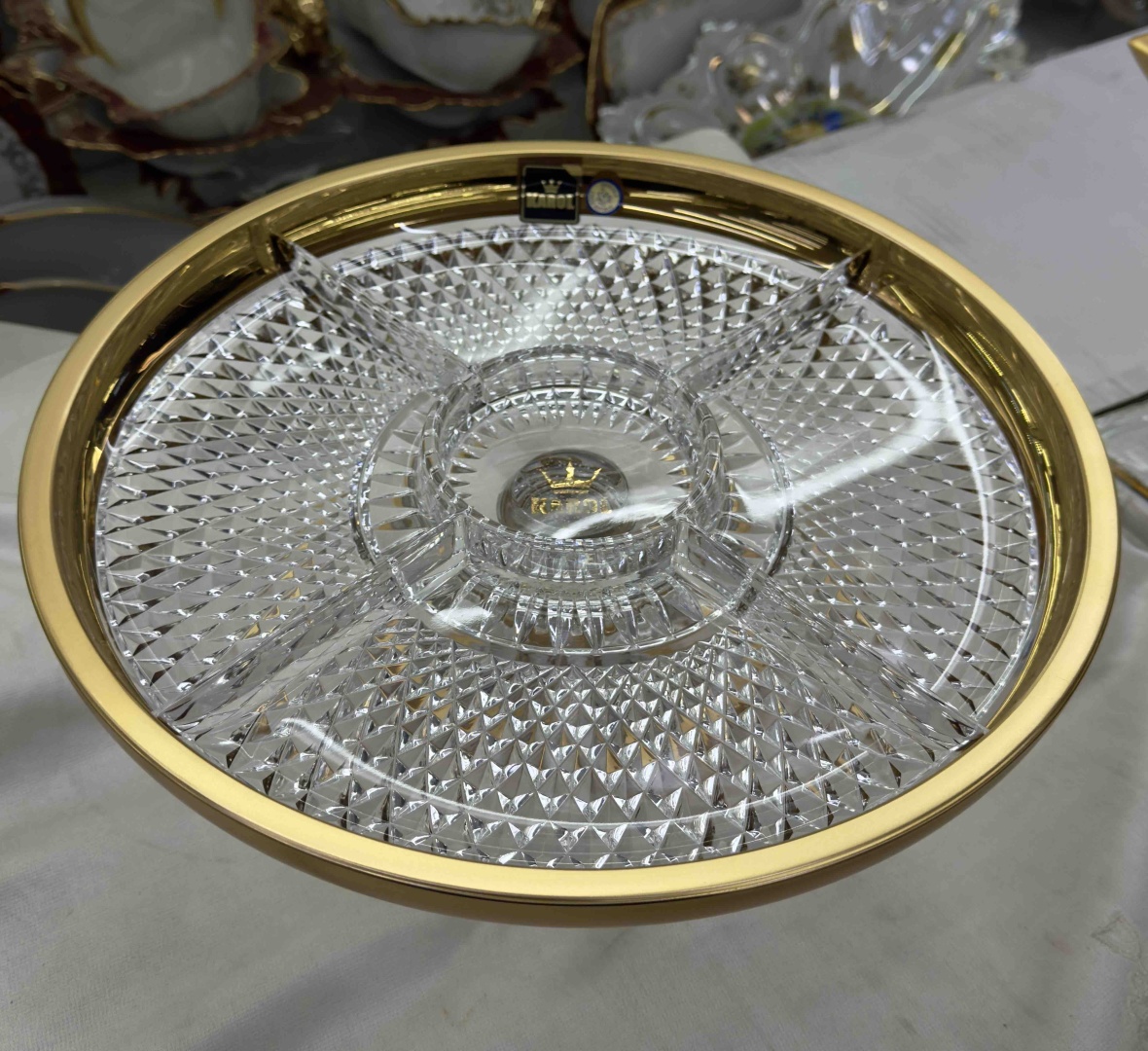 Bohemia Karol Crystal менажница Филиция 90610/57600/30 круглая 1 шт