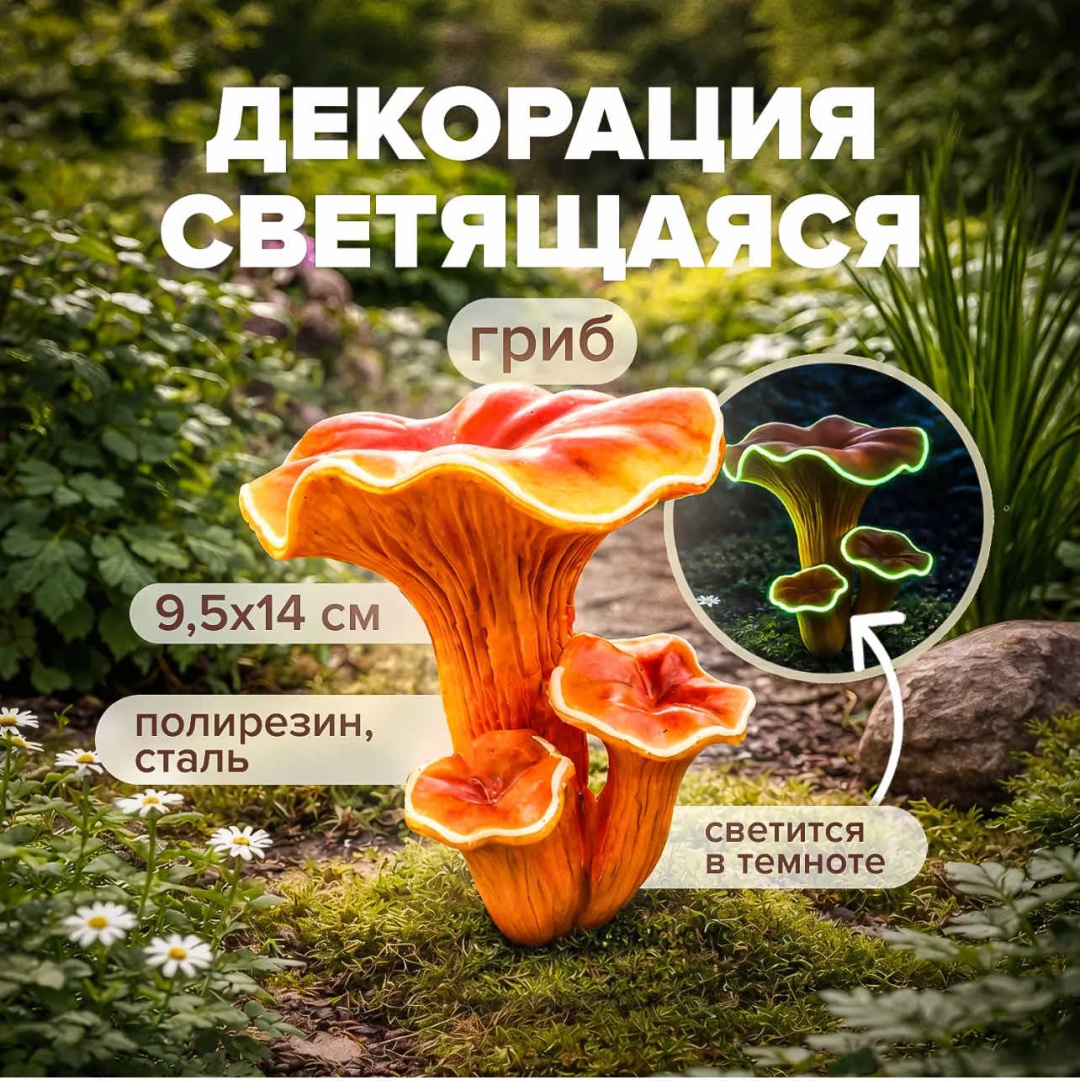 Фигурка GLOW ON Гриб 30047116_693320028 14 см