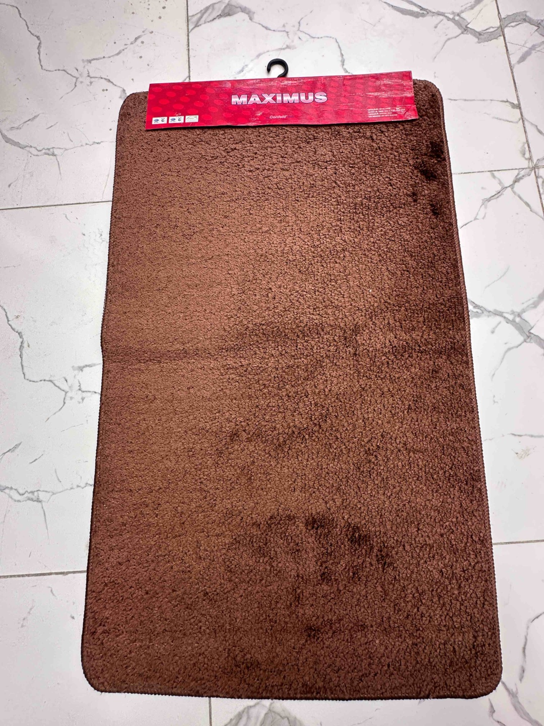 Confetti Hali комплект ковриков Bq2518 Brown 100x60 см, резина, полипропилен, полиэстер