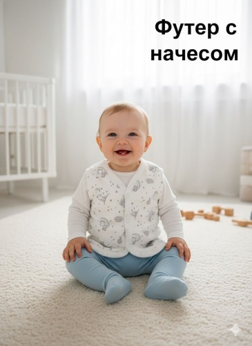 Жилет DUDU серый, белый