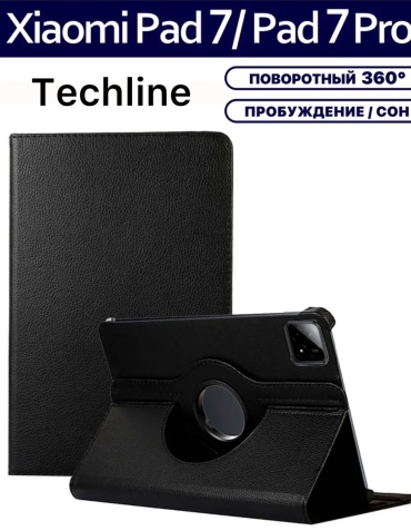 Чехол Techline для Xiaomi Pad 7 Pro, Pad 7 11.2 дюйм черный
