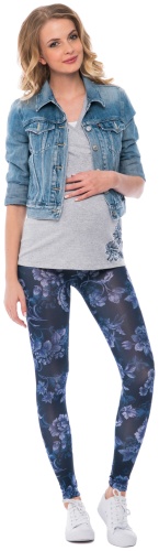 Леггинсы I Love Mum синий