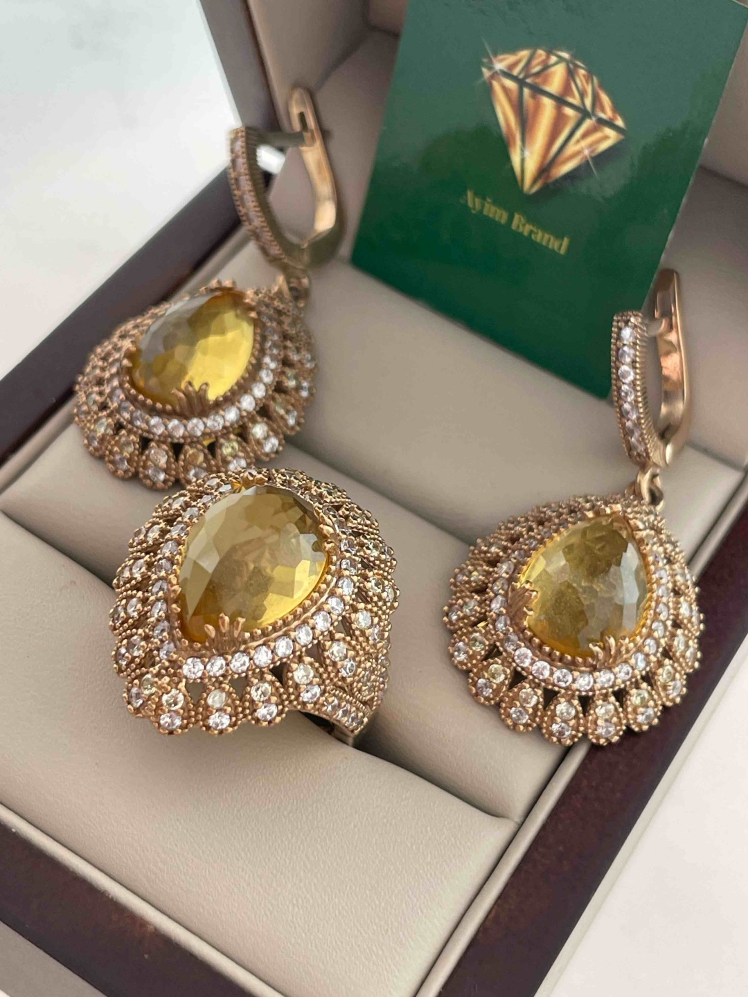 Ayim Brand 994407622 вес 27.74 г серебро, цитрин