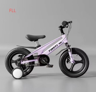 Велосипед fll 2024 16 дюймов черный-розовый