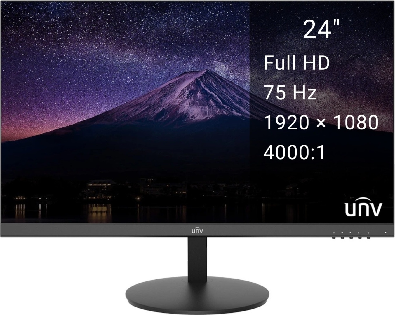 Монитор 24" UNV MW-LC24-S черный